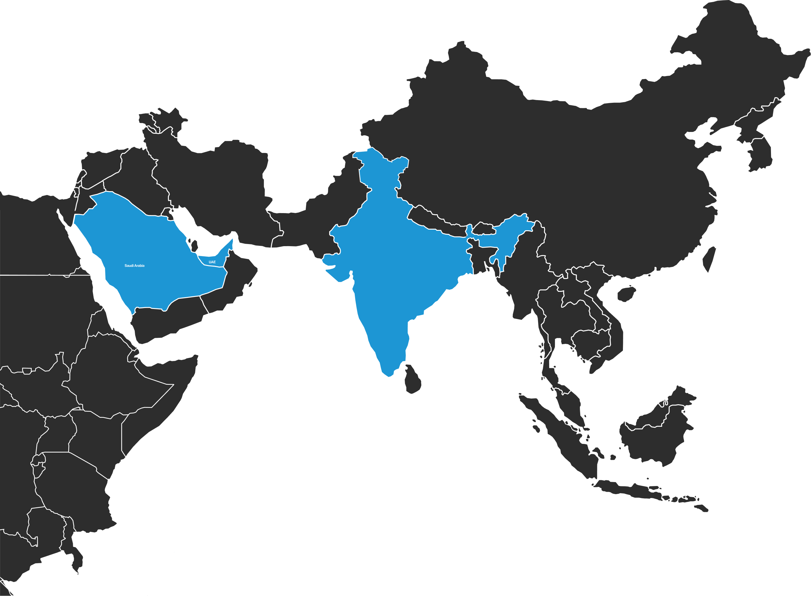 World Map with Office Locations